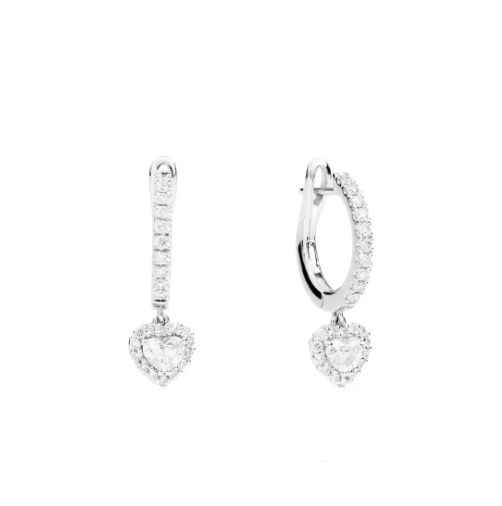 Orecchini Recarlo Donna Anniversary Love in Oro bianco Diamante 0.671 Ct E67BO022/067 - E67BO022/067